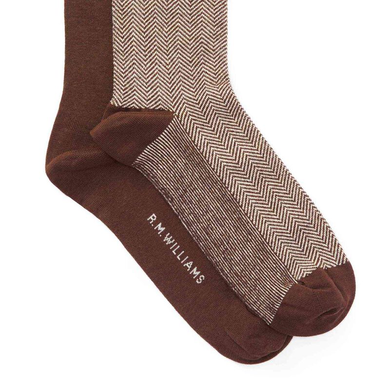 R.M. Williams Nelson Herringbone Sock 2 Pack image number 3